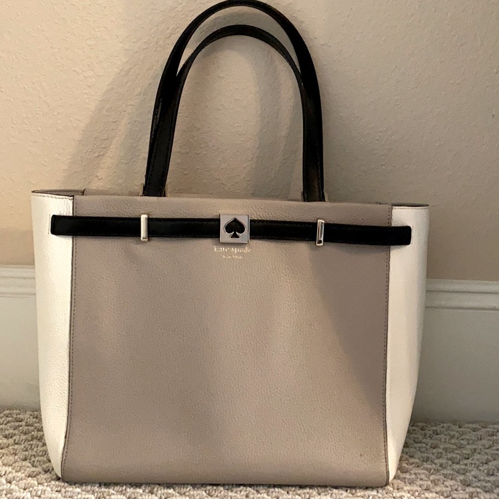 Kate Spade Neutral Tone Tote Bag / Laptop Bag